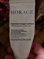 HORACE - Hydratant visage matifiant - Crème légère naturelle