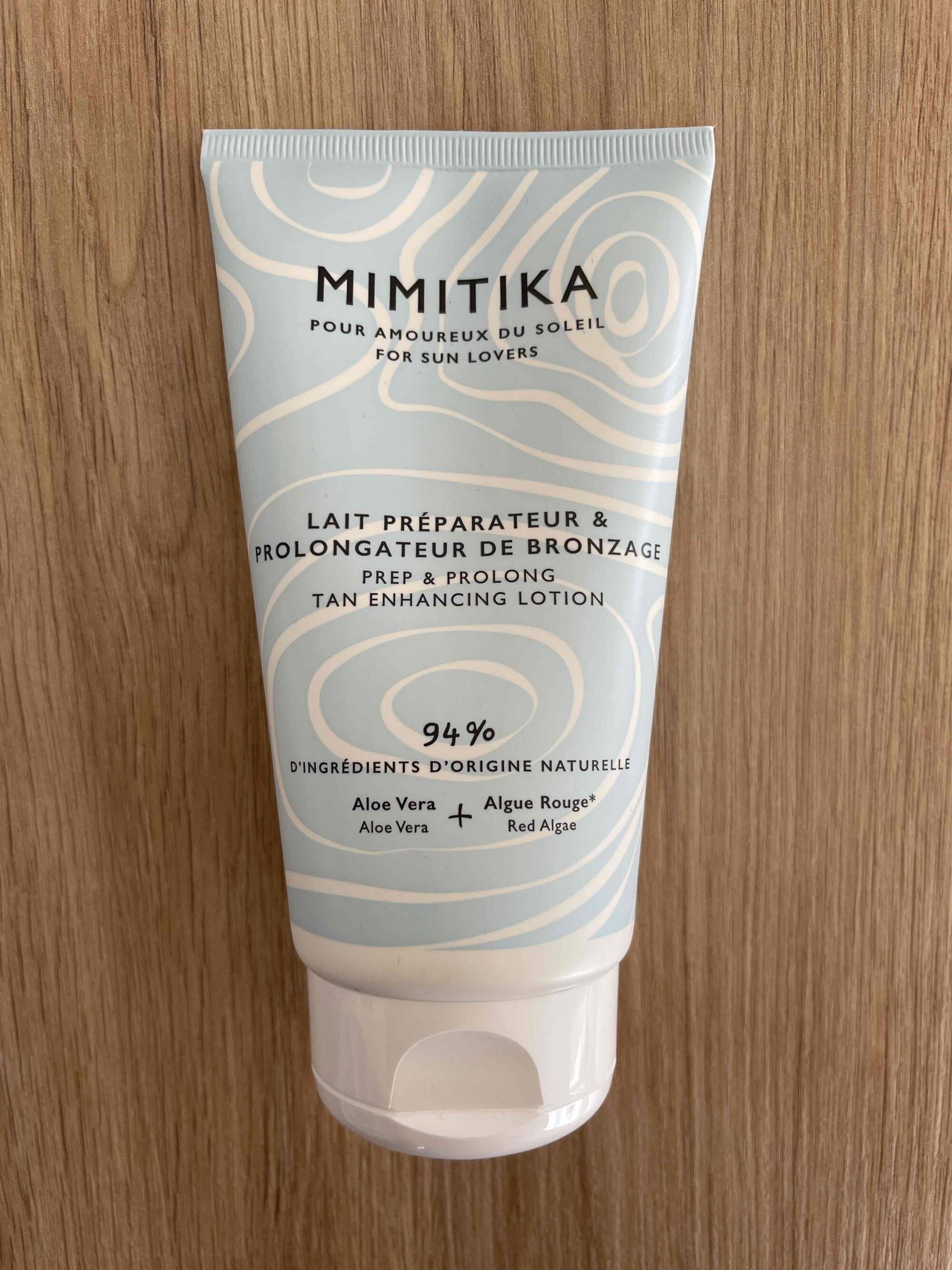 MIMITIKA - Lait préparateur & prolongateur de bronzage - Crème solaire