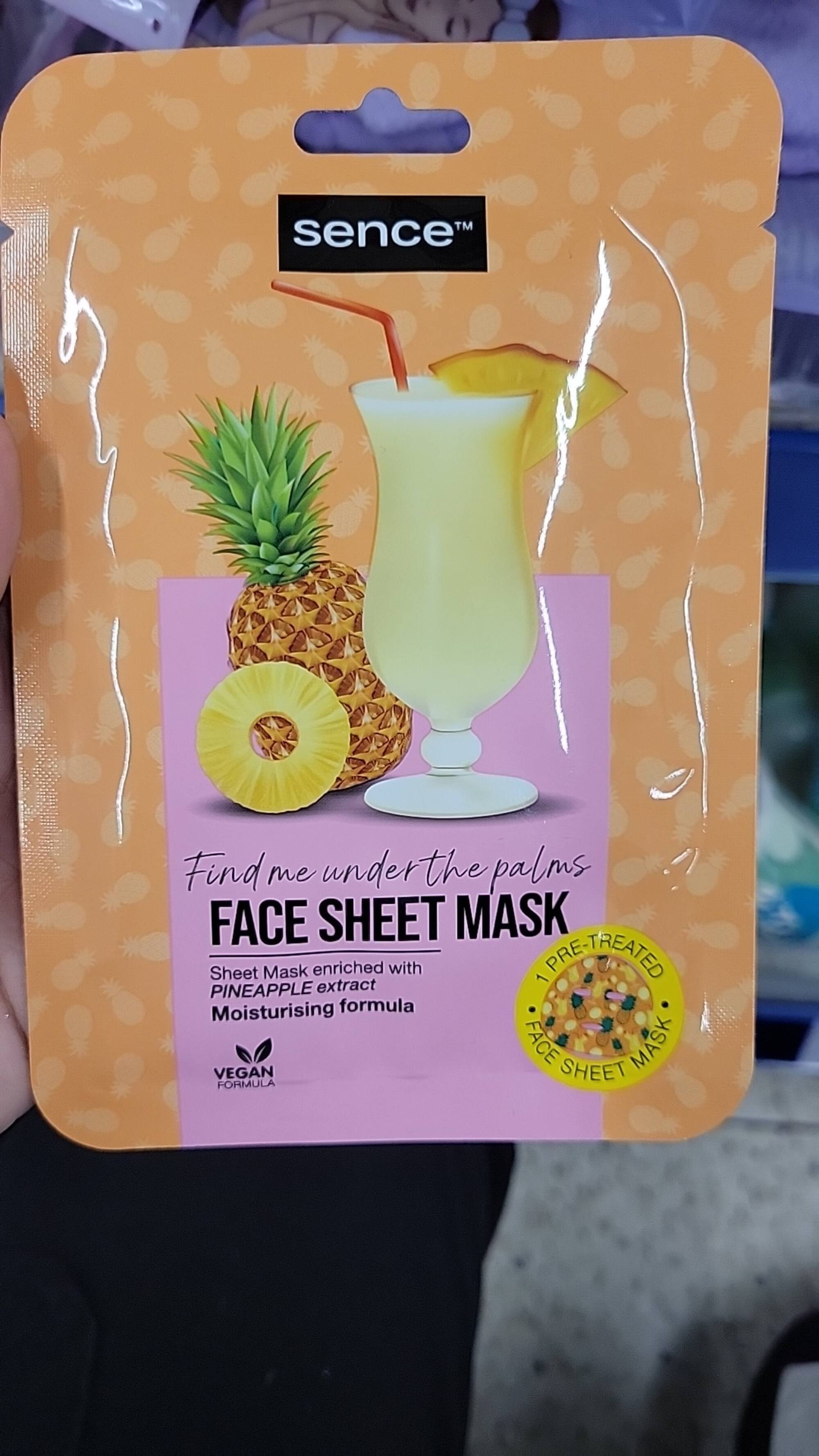 SENCE - Find me under the palms - Face sheet mask