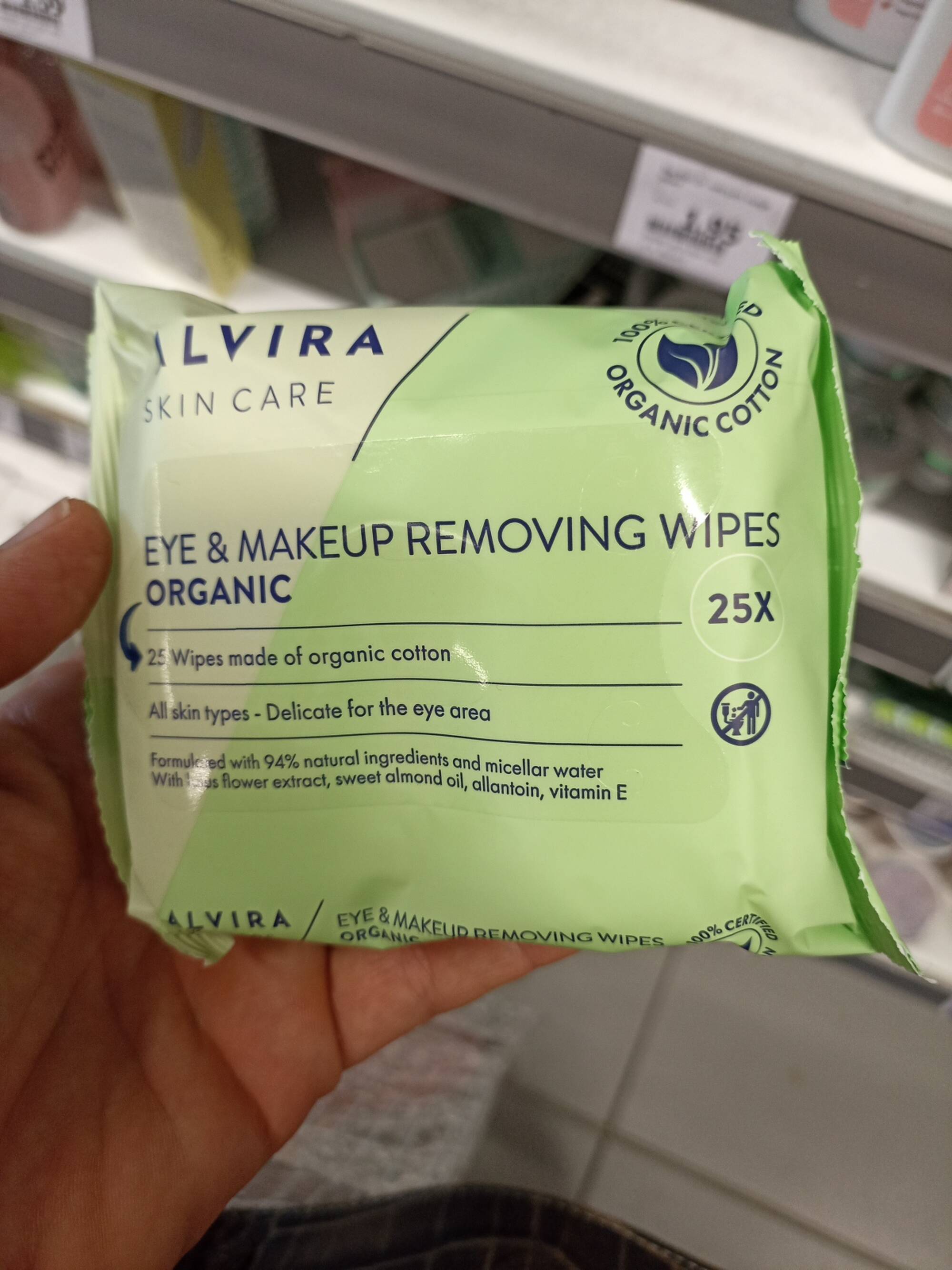 ALVIRA - Eye & make-up removing wipes