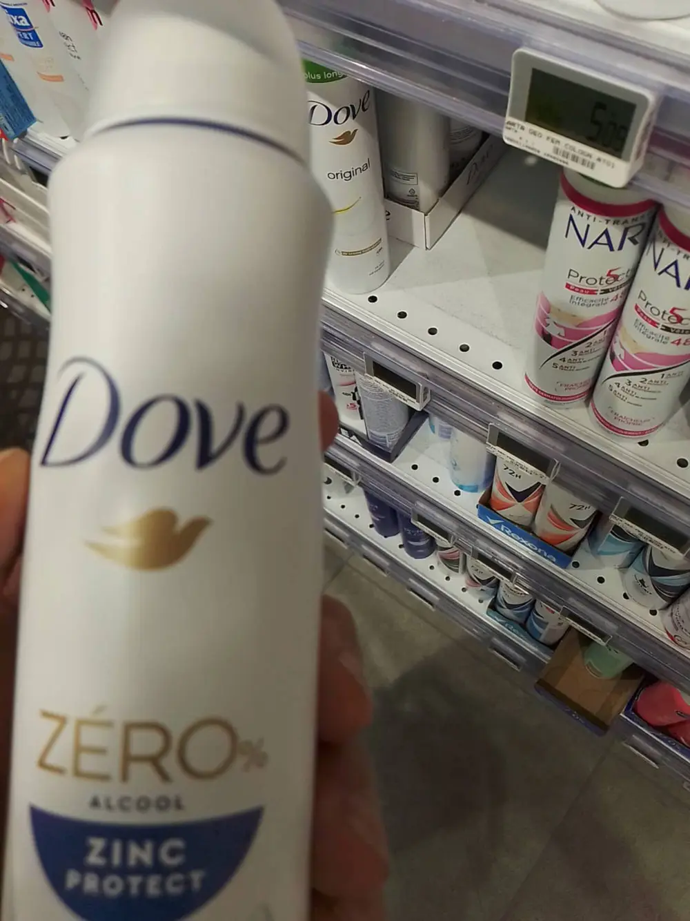 DOVE - Déodorant zéro% alcool