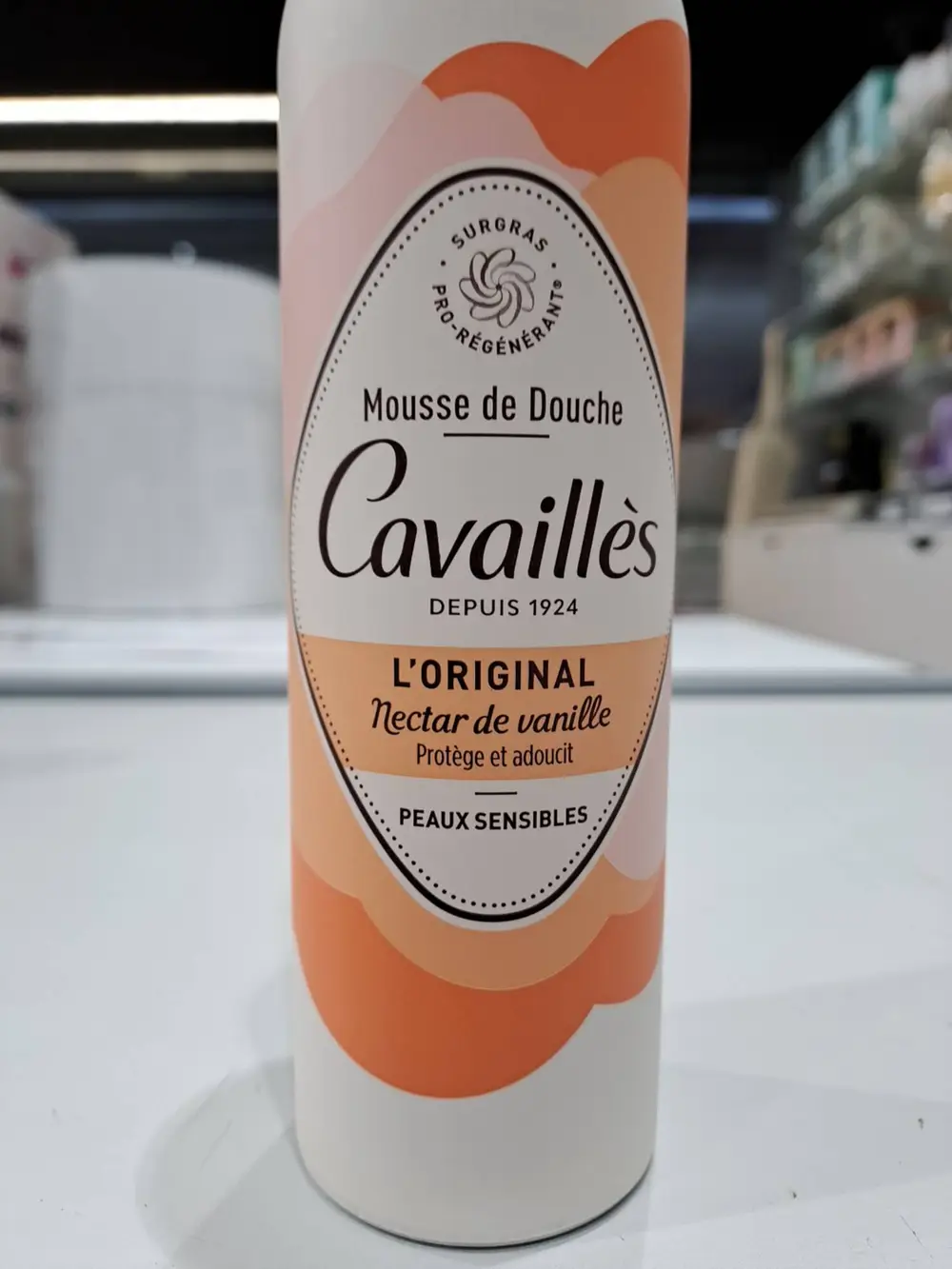 CAVAILLES - L'original nectar de vanille - Mousse de douche peaux sensibles