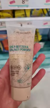 PURE & CARE - Shea butter & walnut powder - L'exfoliant pour pieds