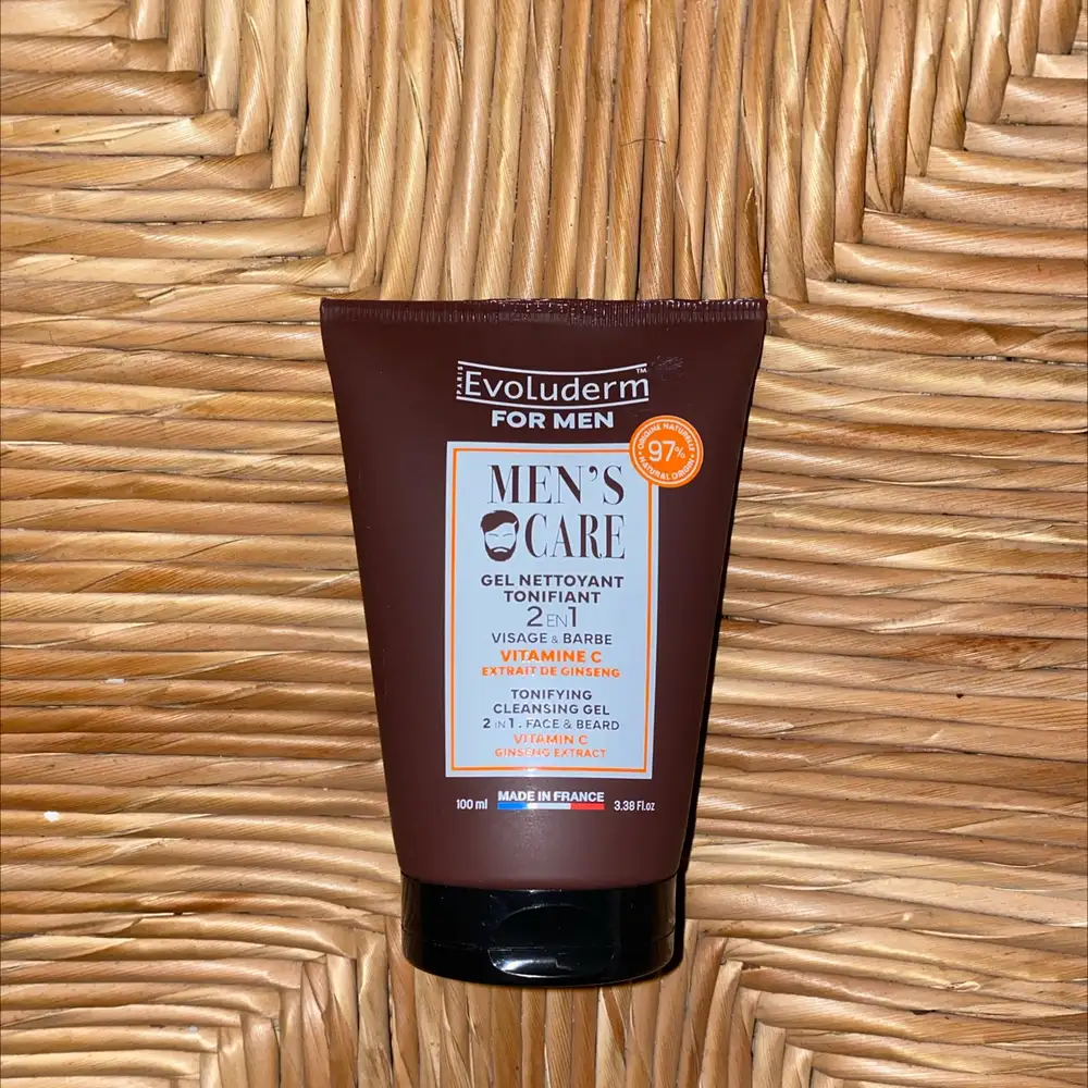 EVOLUDERM - Men's care - Gel nettoyant tonifiant 2 en 1