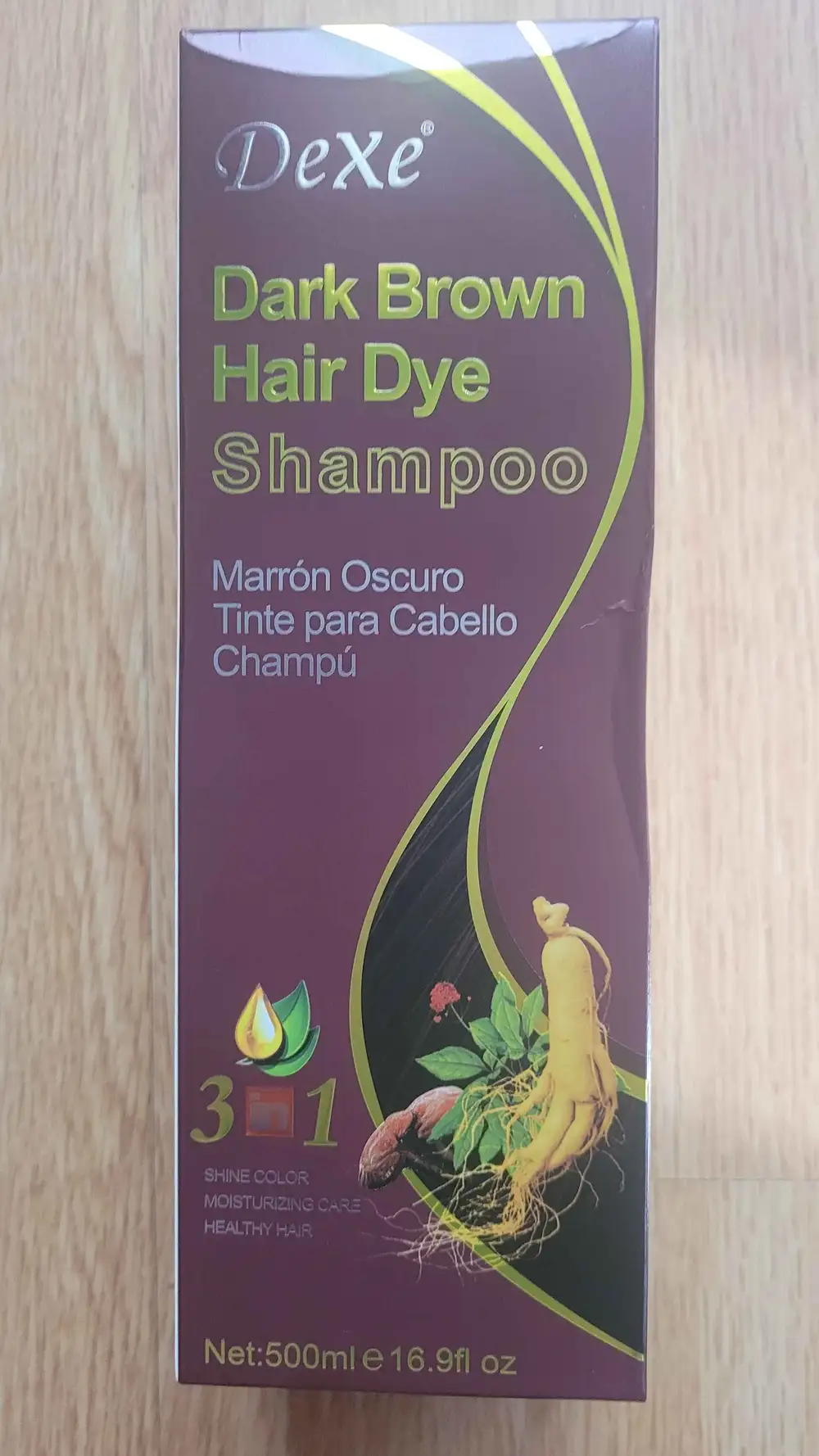 DEXE - Dark brown hair dye - Shampoo 3 in 1