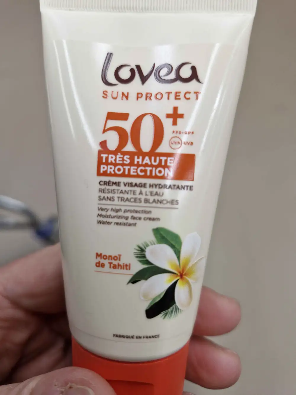 LOVEA - Sun protect - Crème visage hydratante SPF 50+