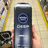 NIVEA MEN - Deep clean maxxtech - Shower gel 3in1