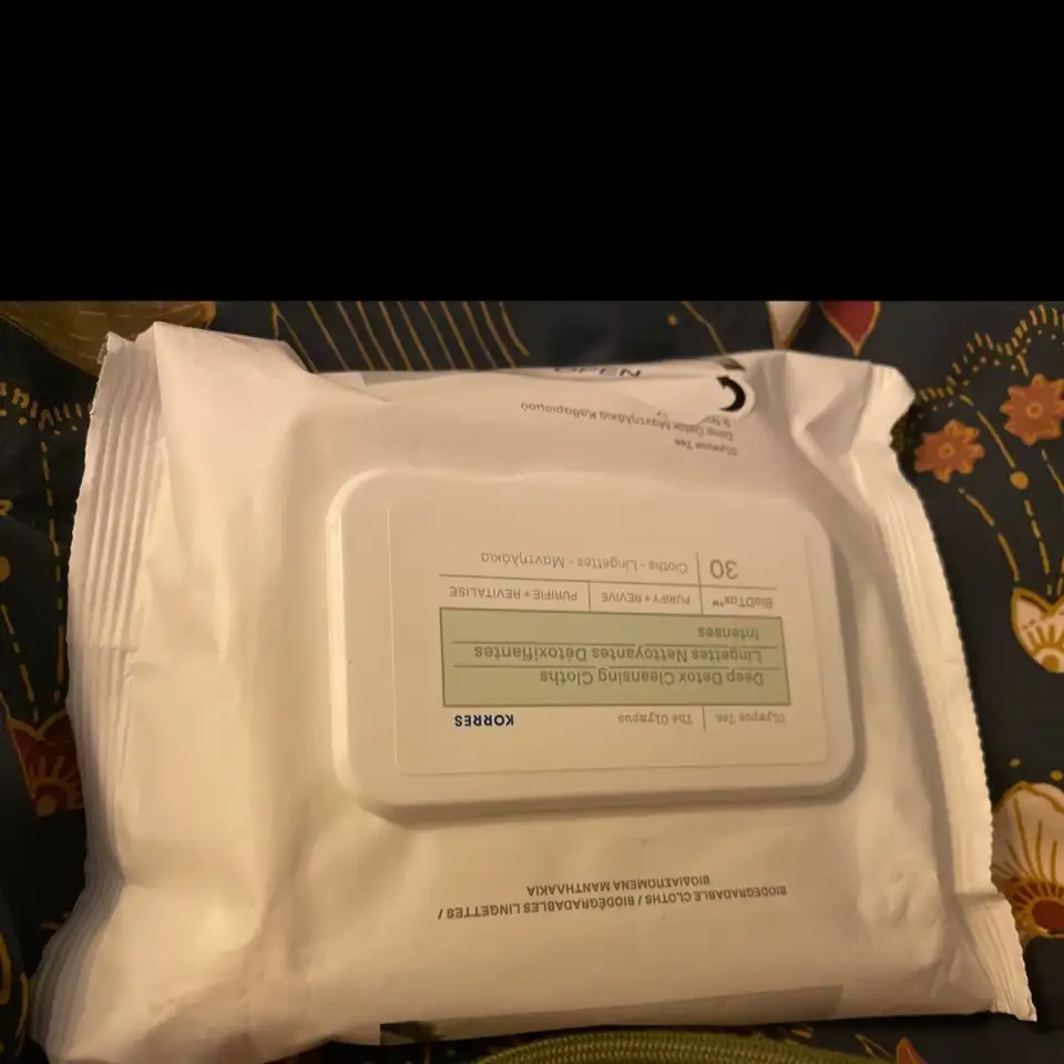 KORRES - Thé olympus - Lingettes nettoyantes détoxifiantes