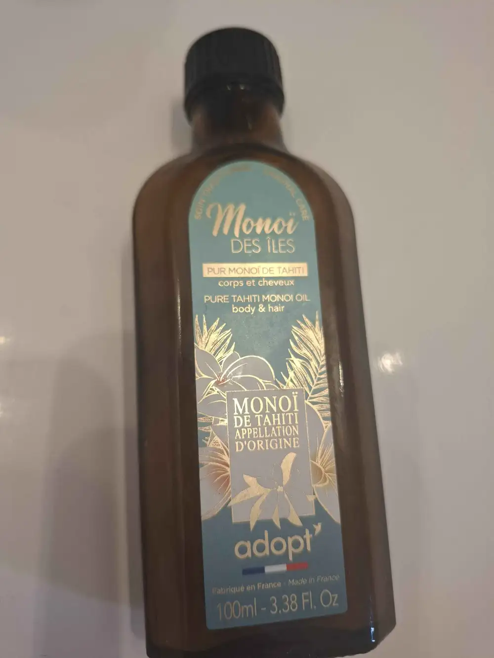 ADOPT' - Monoï des îles - Pur Monoï de Tahiti corps et cheveux
