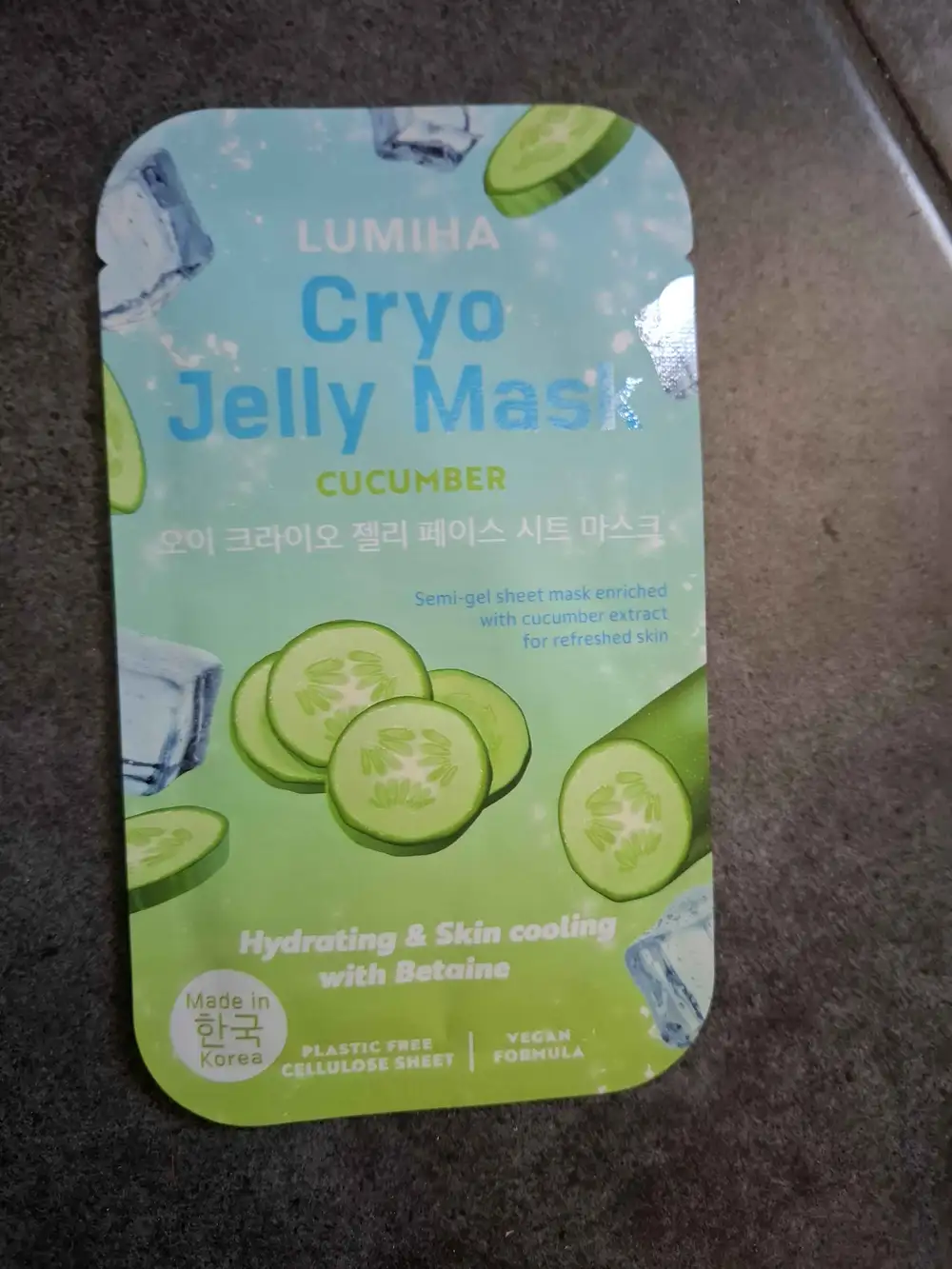LUMIHA - Cryo jelly mask cucumber