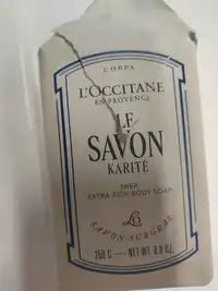 L'OCCITANE EN PROVENCE - Le savon karité surgras