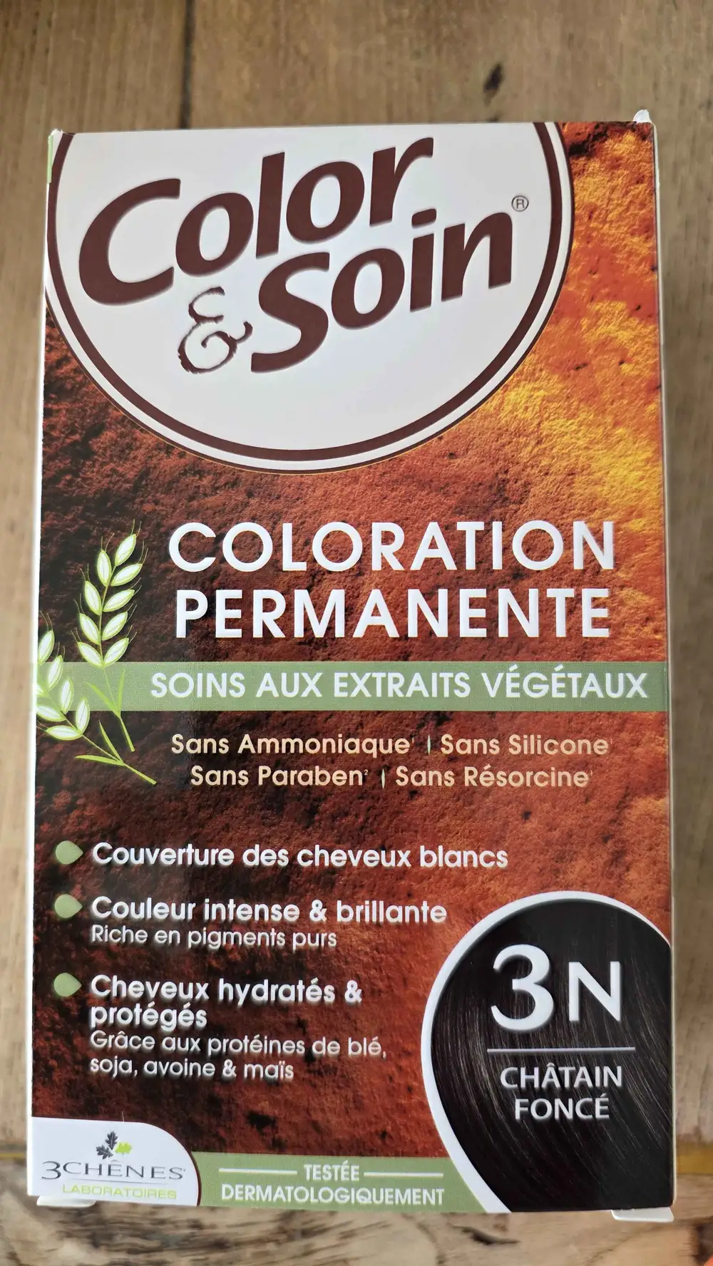 LABORATOIRES 3 CHÊNES - Color et soin - Coloration permanente 3N châtain fonce