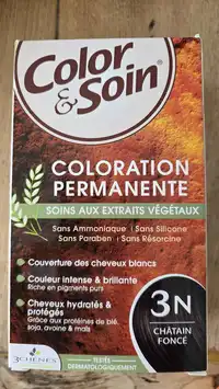 LABORATOIRES 3 CHÊNES - Color et soin - Coloration permanente 3N châtain fonce