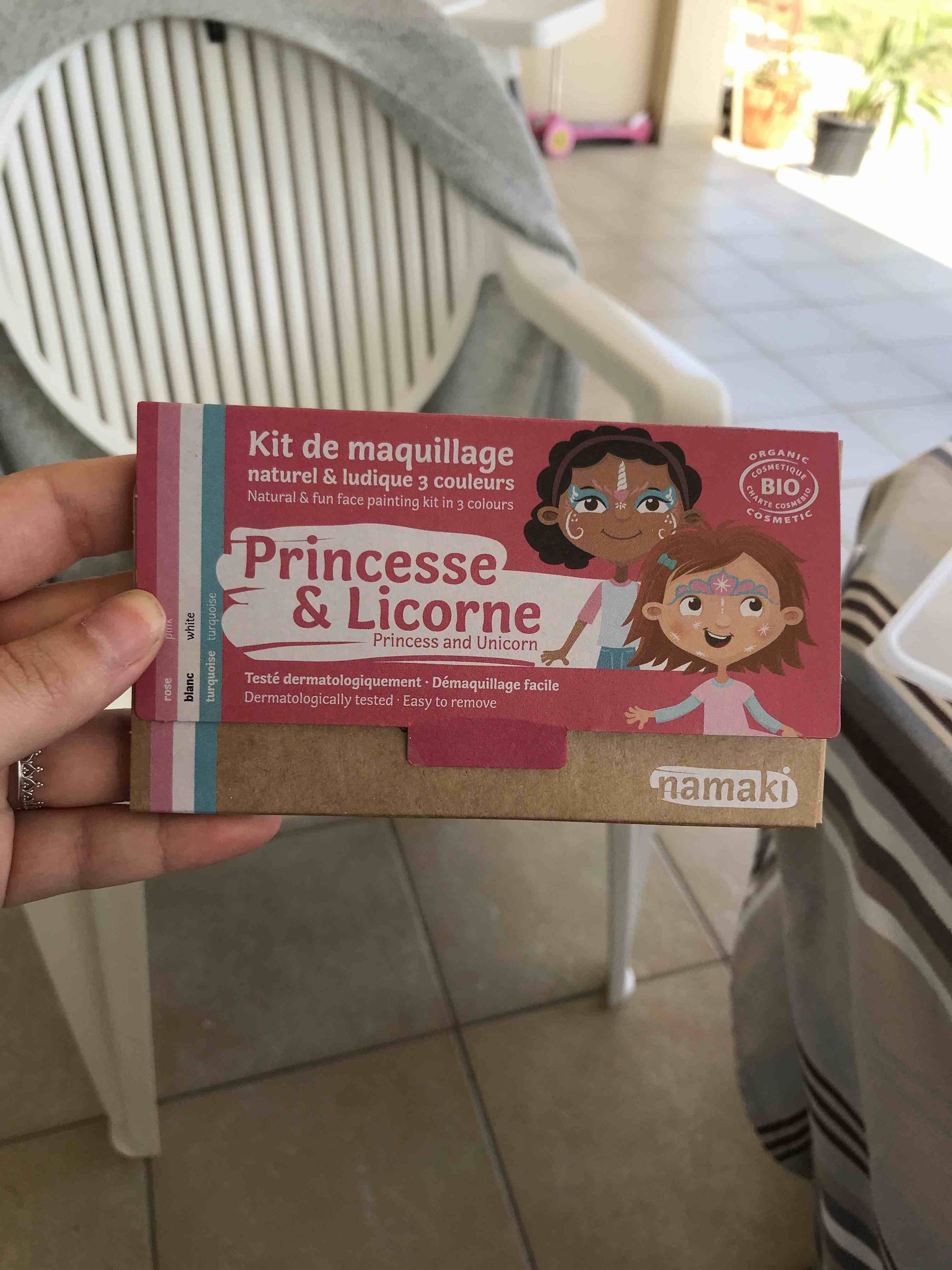 NAMAKI - Princesse & licorne - Kit de maquillage bio