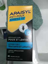 APAISYL - Xpress 15' - Anti-poux lotion 2 en 1