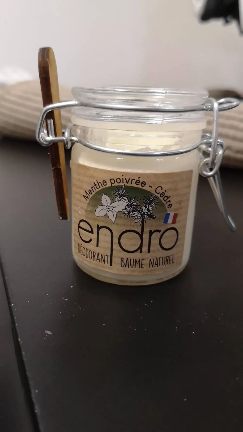 ENDRO - Menthe poivrée cèdre - Déodorant baume naturel