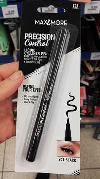 MAX & MORE - Precision control - Liquid eyeliner-pen 201 black