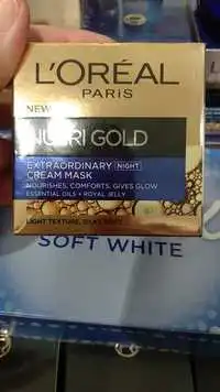 L'ORÉAL PARIS - Nutri gold - Extraordinary cream mask 