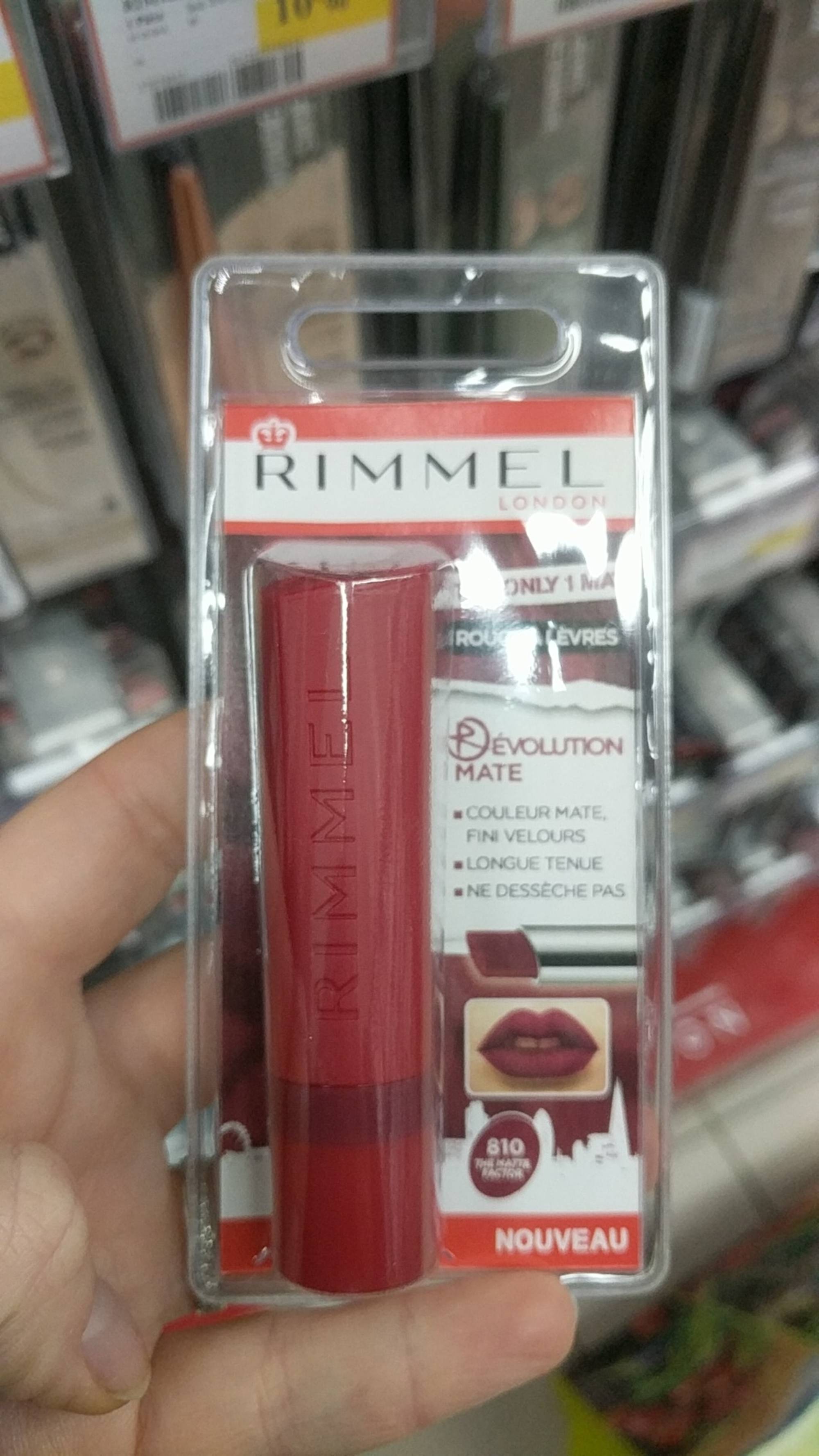 RIMMEL LONDON - The only 1 mat - Rouge à lèvres
