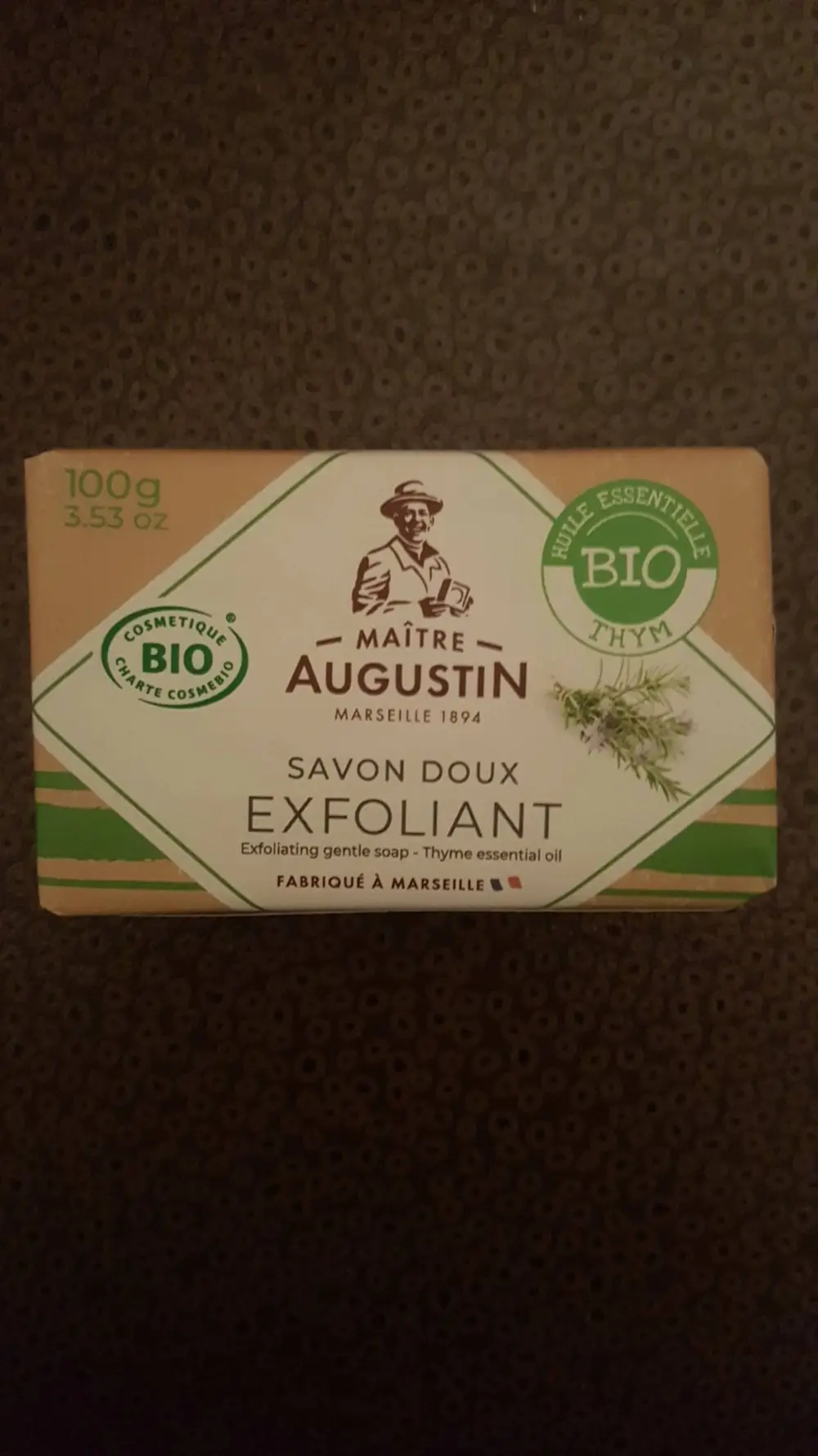 MAÎTRE AUGUSTIN - Savon doux exfoliant bio