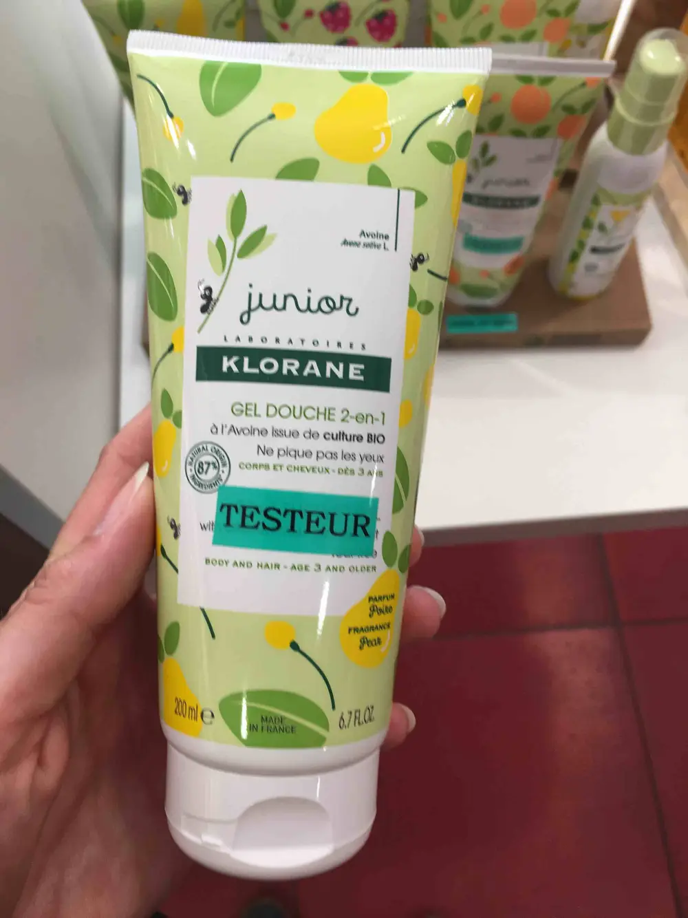 KLORANE - Junior - Gel douche 2 en 1 à l'Avoine issue de culture Bio