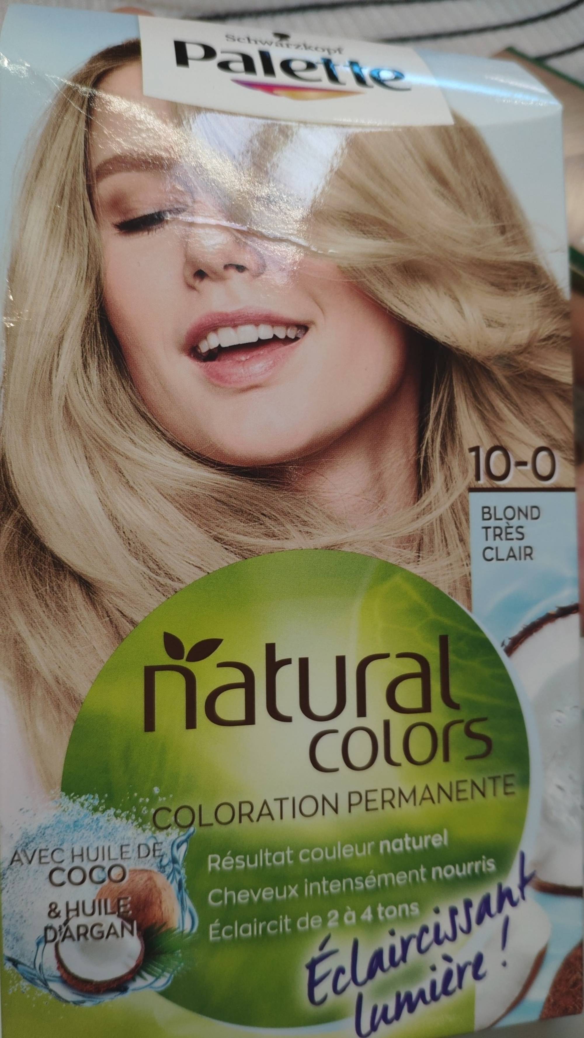 SCHWARZKOPF - Palette natural colors - Coloration permanente 10-0 blond très clair