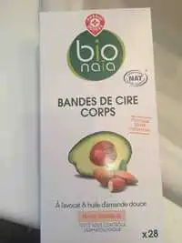 MARQUE REPÈRE - Bio Naïa - Bandes de cire corps