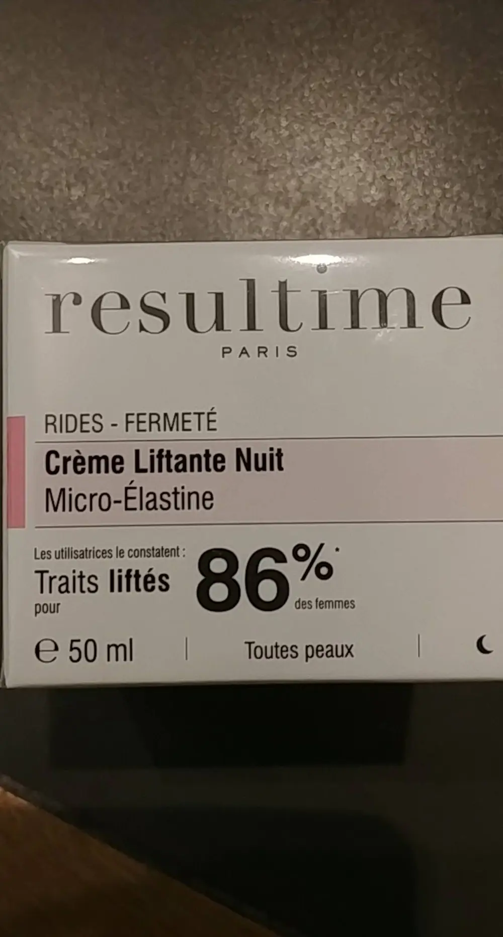 RESULTIME - Rides fermeté - Crème liftante nuit micro-élastine