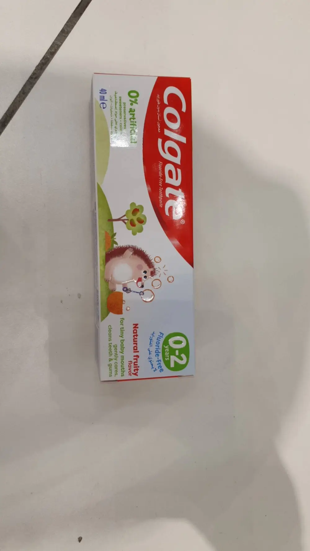 COLGATE - Natural fruity -  Toothpaste 0-2 ans