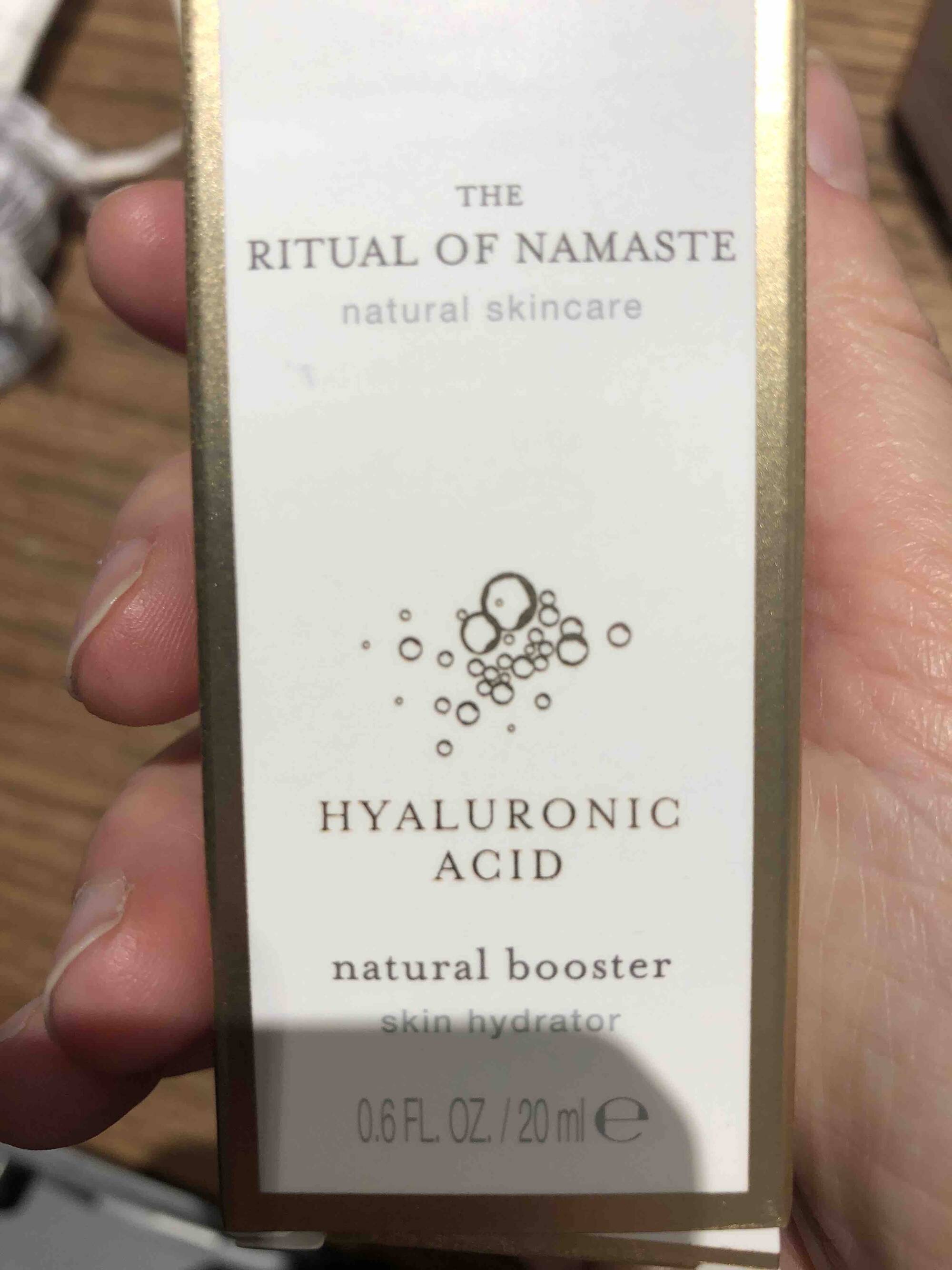 THE RITUAL OF NAMASTÉ - Hyaluronic acid - Natural booster skin hydrator