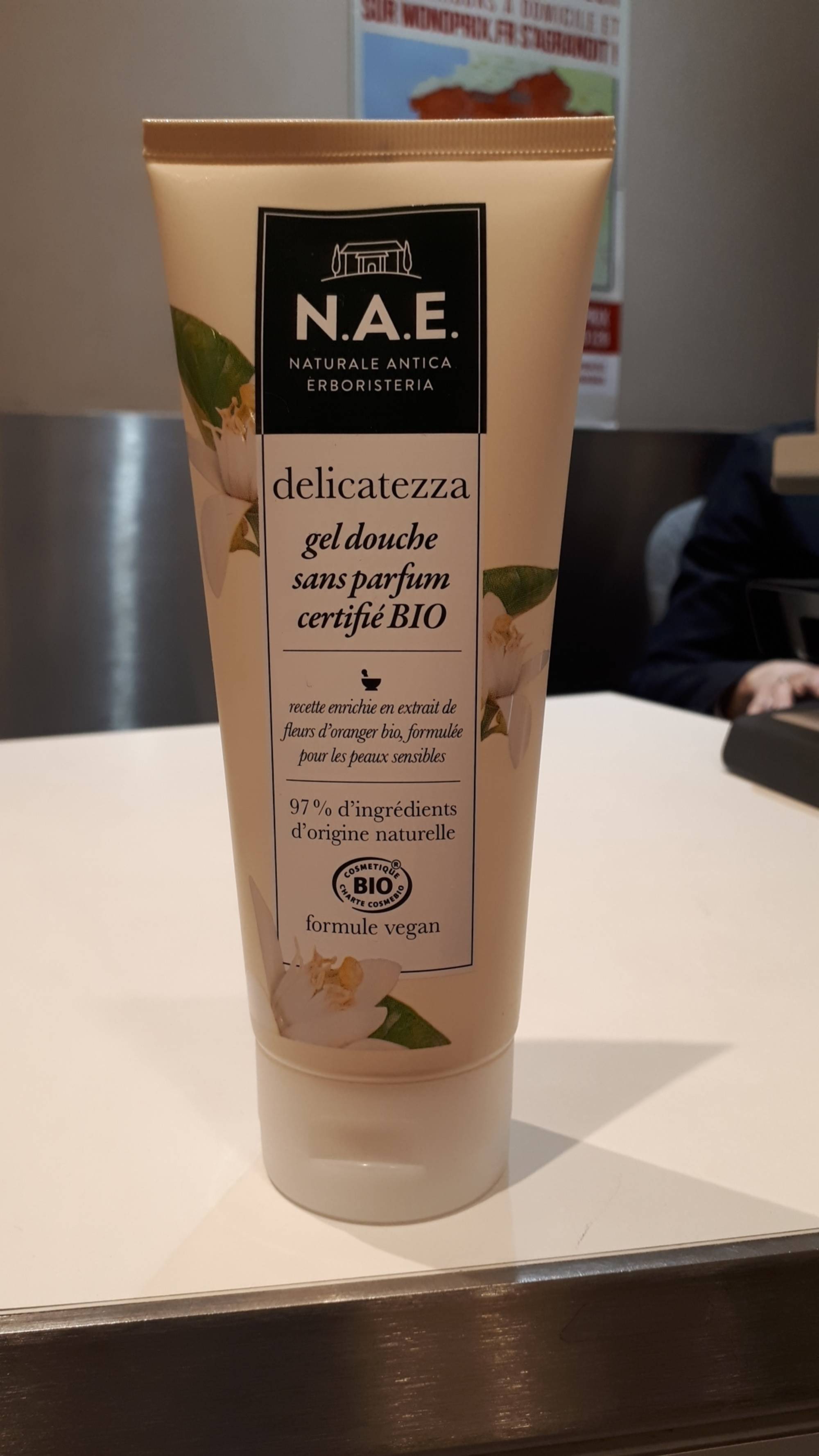 N.A.E. - Delicatezza - Gel douche sans parfum certifié bio