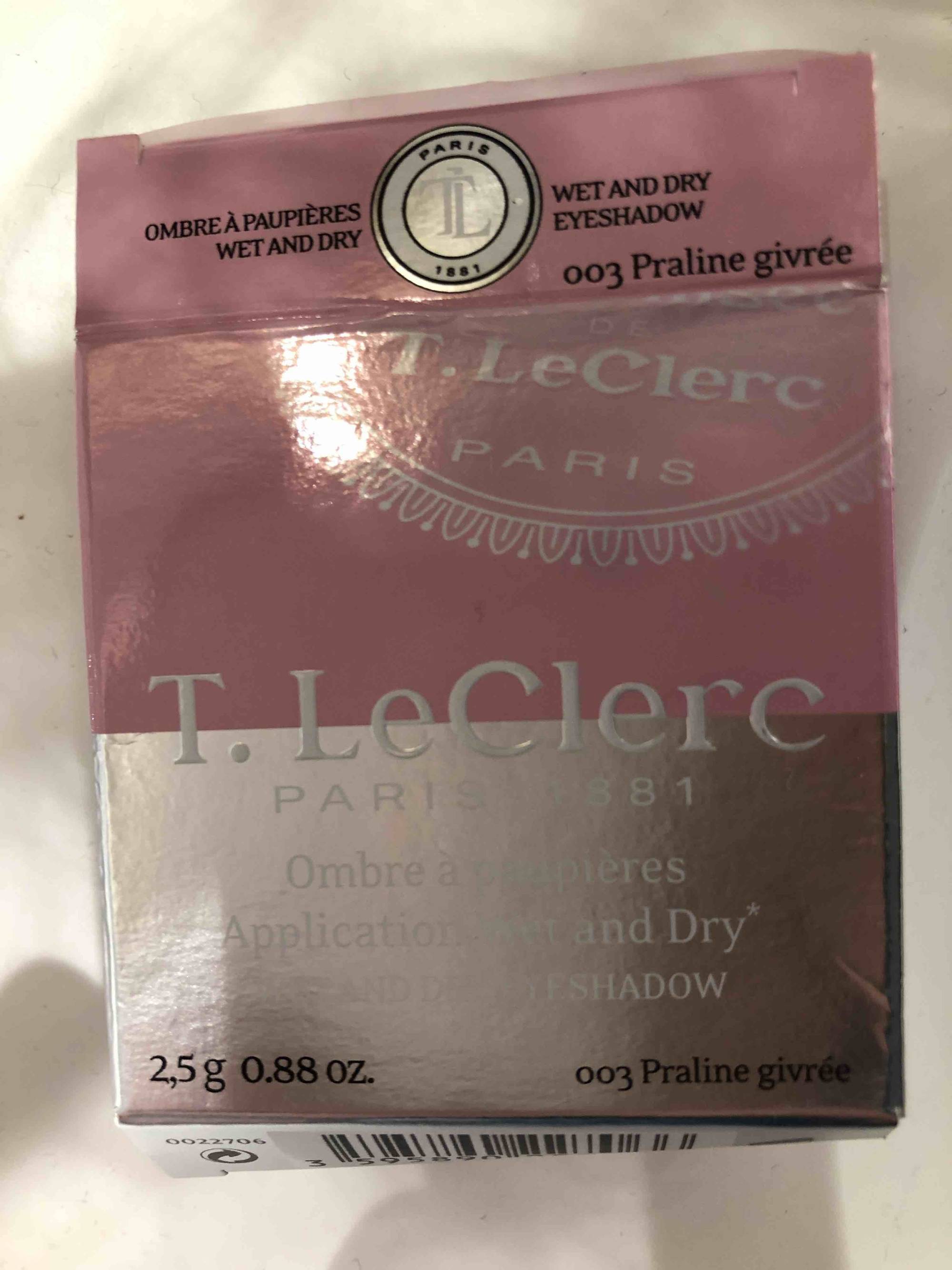 T.LECLERC - Ombre à paupières wet and dry