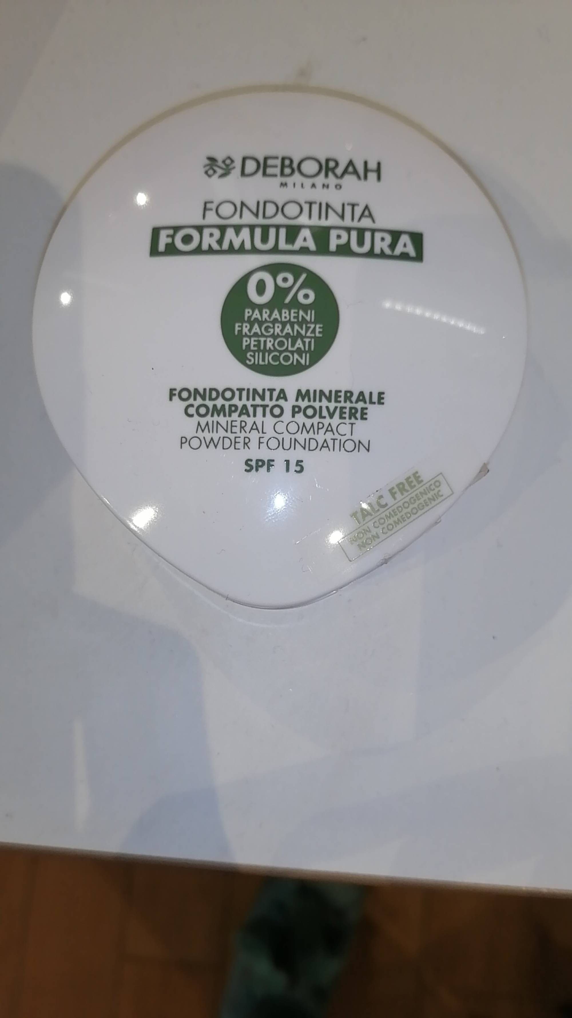 DEBORAH MILANO - Formula pura - Mineral compact powder foundation