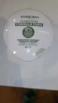 DEBORAH MILANO - Formula pura - Mineral compact powder foundation