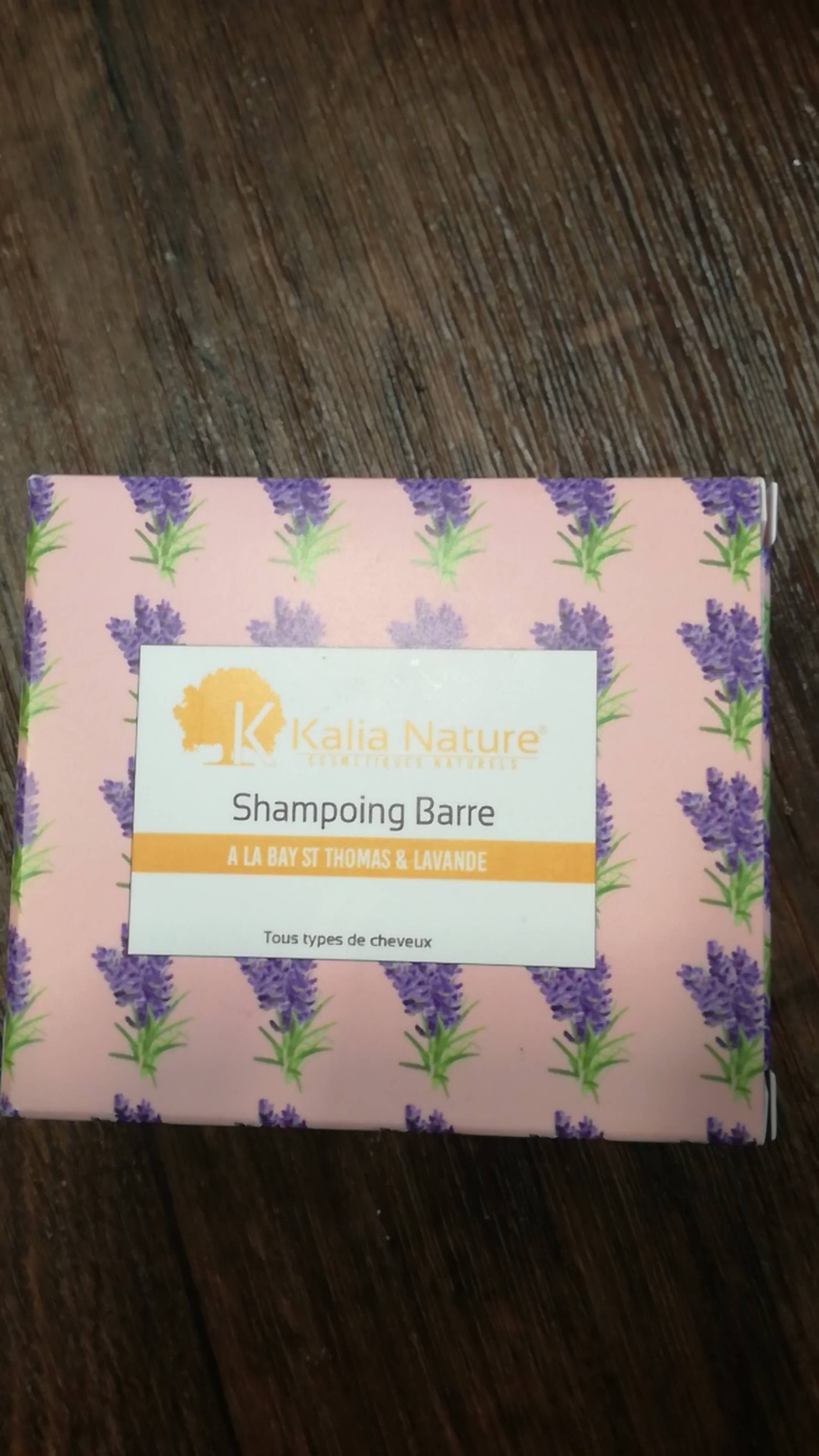 KALIA NATURE - Shampoing barre à la Bay St Thomas & Lavande