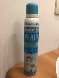 MONOPRIX - Peaux sensibles - Déodorant 24h sans alcool