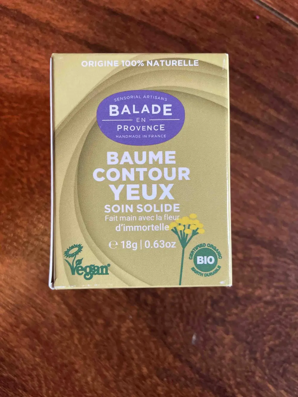 BALADE EN PROVENCE - Baume contour yeux soin solide