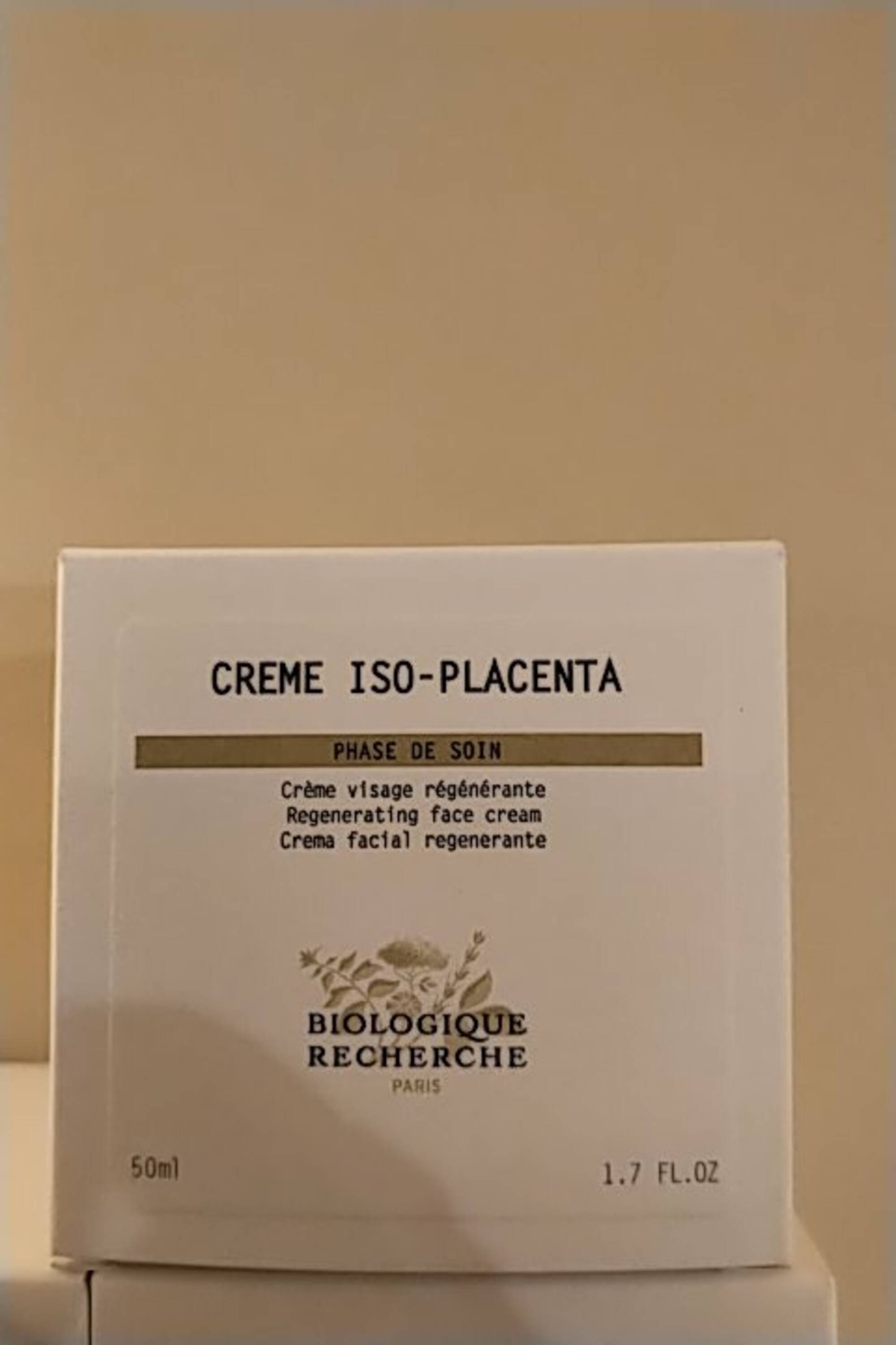 BIOLOGIQUE RECHERCHE - Crème iso-placenta - Crème visage régénérante