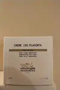 BIOLOGIQUE RECHERCHE - Crème iso-placenta - Crème visage régénérante