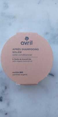 AVRIL - Après shampooing solide