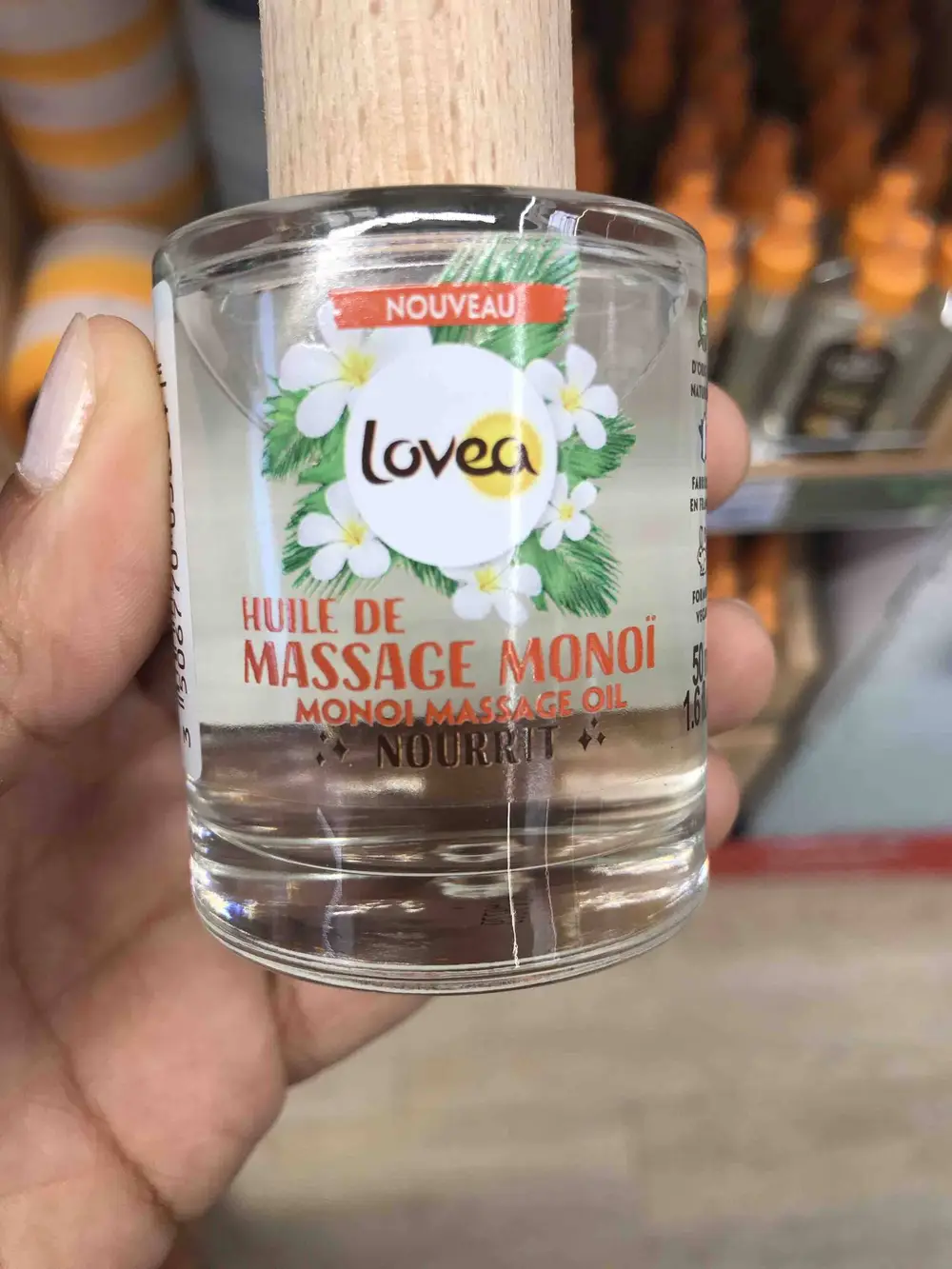 LOVEA - Huile de massage monoÏ