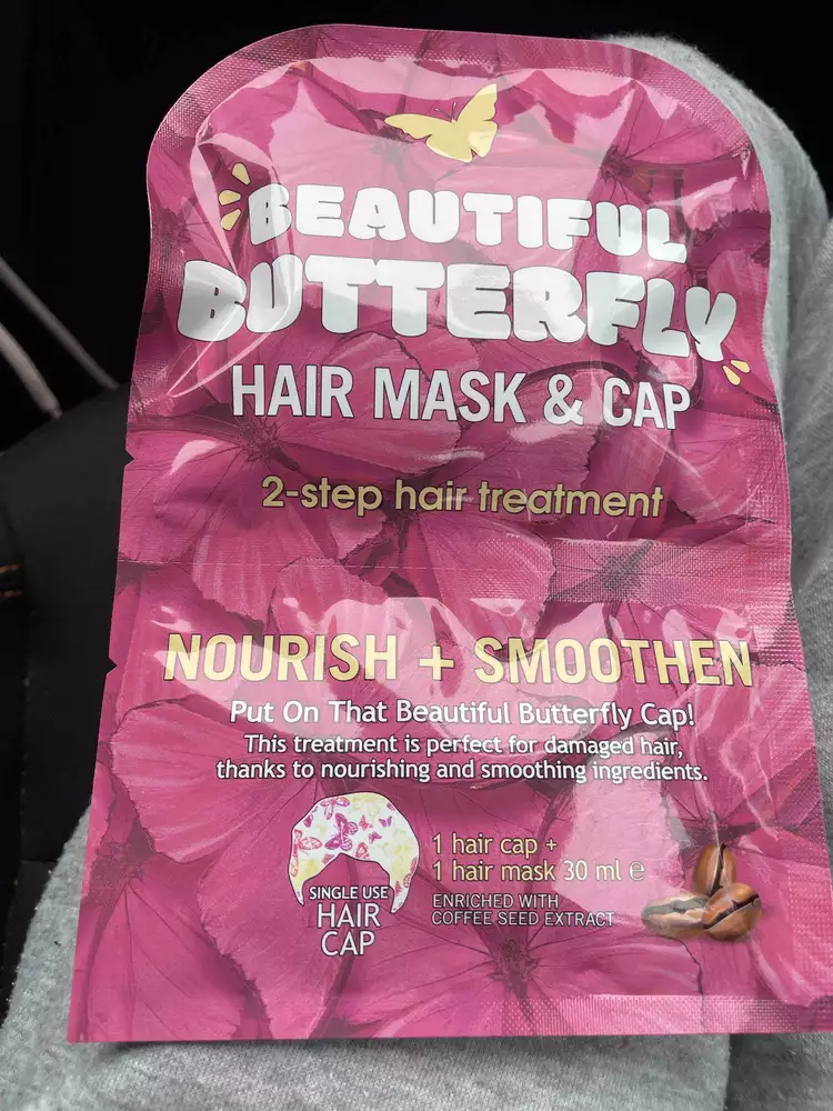BEAUTIFUL BUTTERFLY - Nourish + smoothen - Hair mask & cap