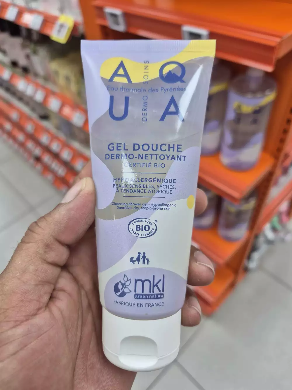 MKL GREEN NATURE - Aqua - Gel douche dermo nettoyante 