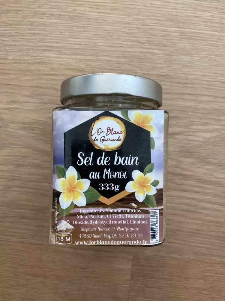 L'OR BLANC DE GUERANDE - Sel de bain au monoï