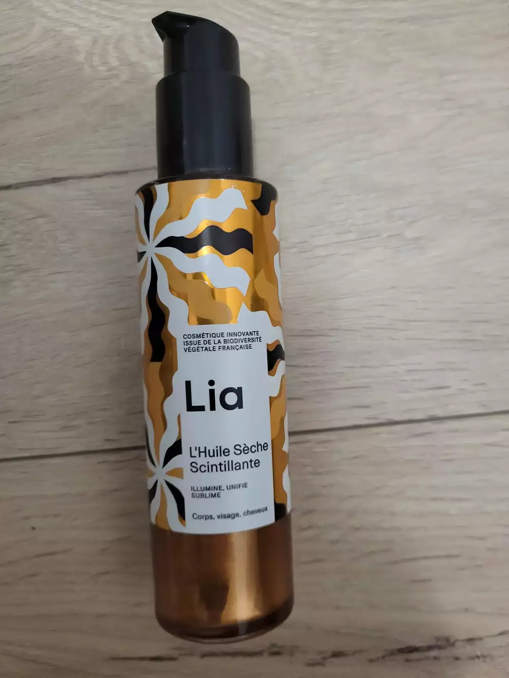 LIA - Huile sèche scintillante corps visage cheveux