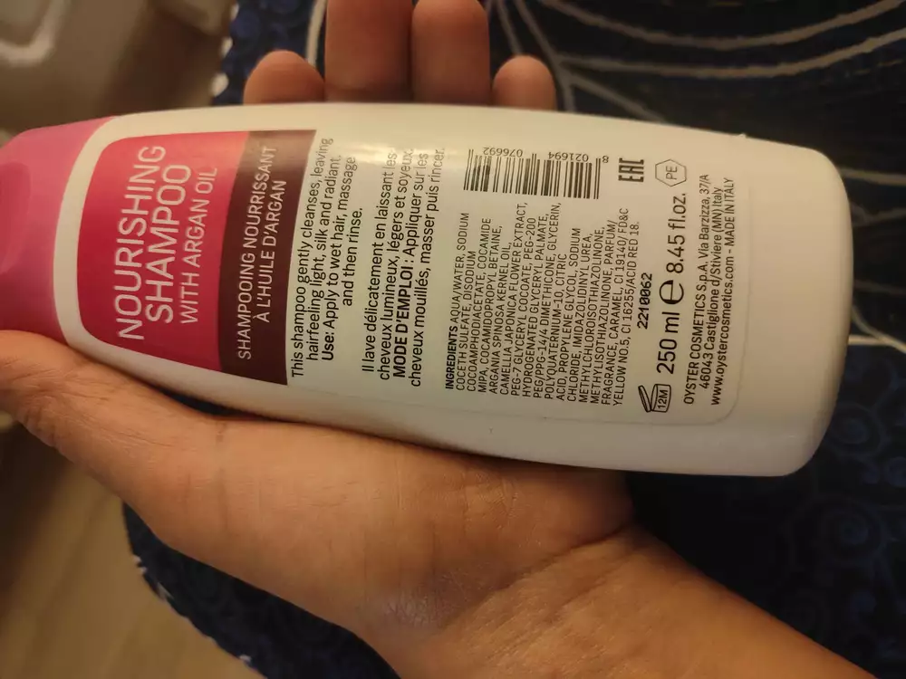 OYSTER COSMETICS - Nourishing shampoo with argan oil