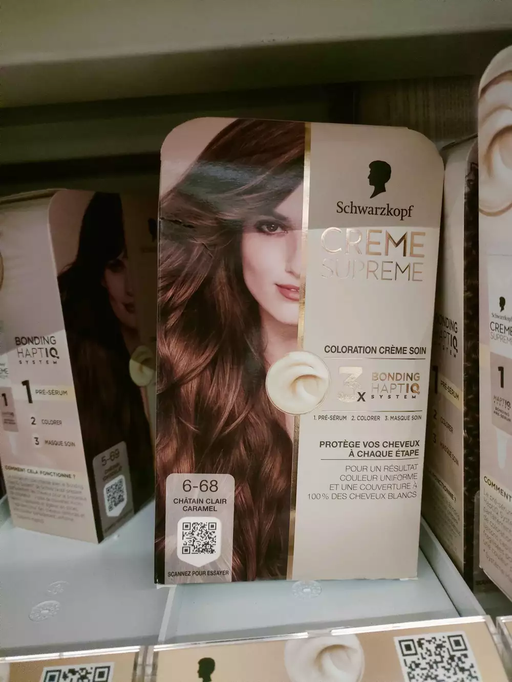 SCHWARZKOPF - Crème suprême - Coloration soin 6-68 châtain clair caramel