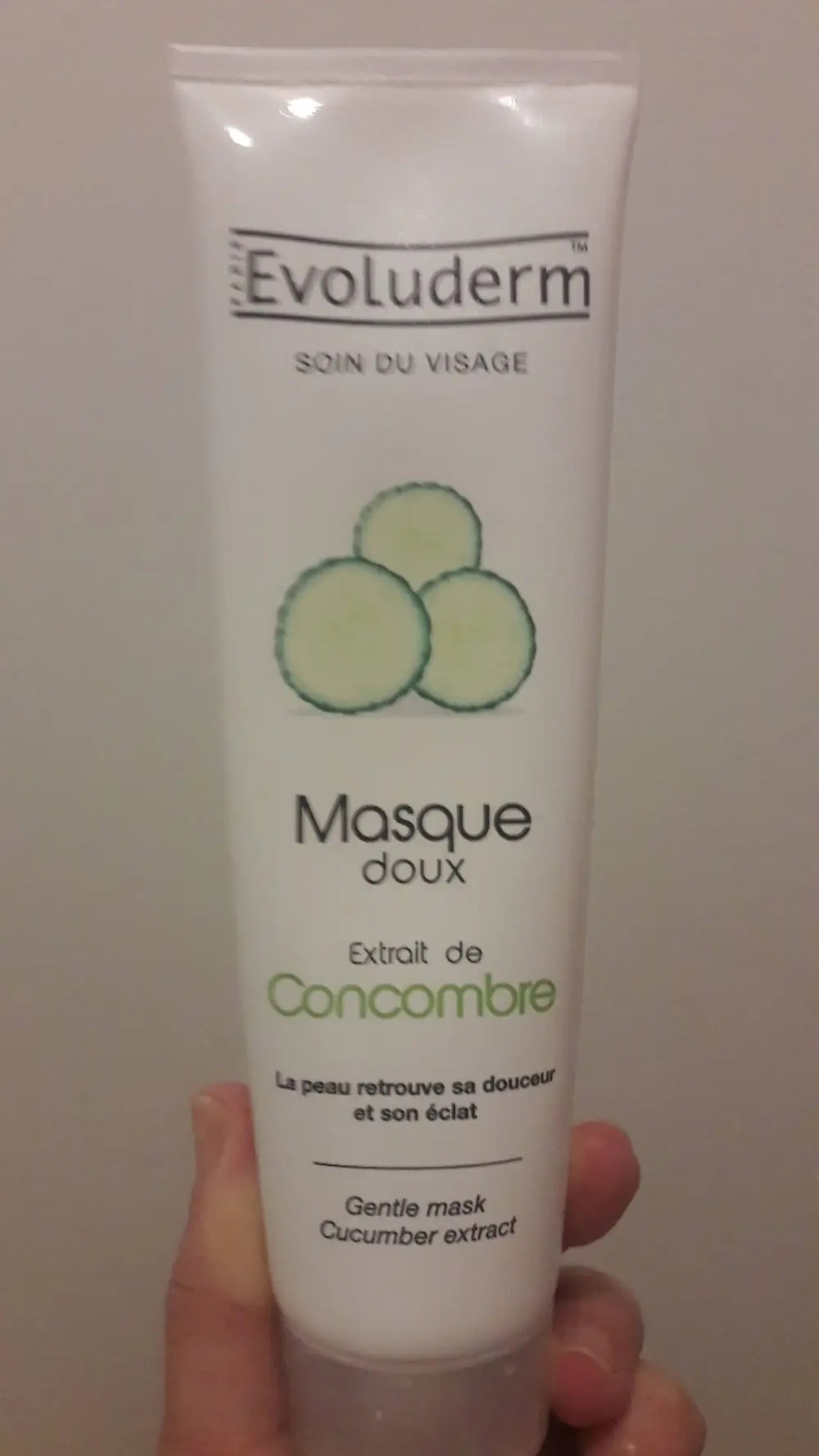 EVOLUDERM - Soin du visage - Masque doux concombre