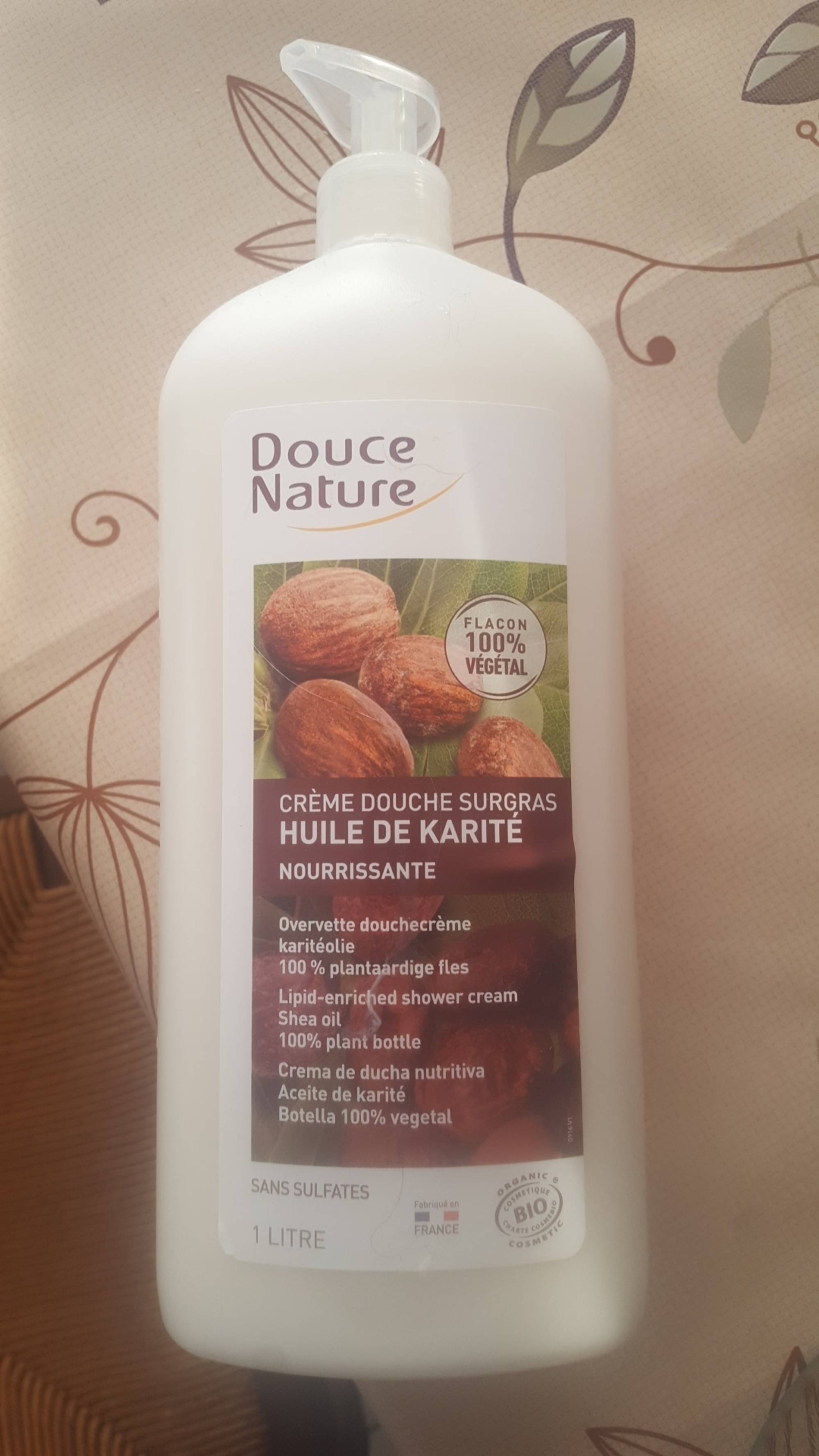 DOUCE NATURE - Crème douche surgras à l'huile de karité 
