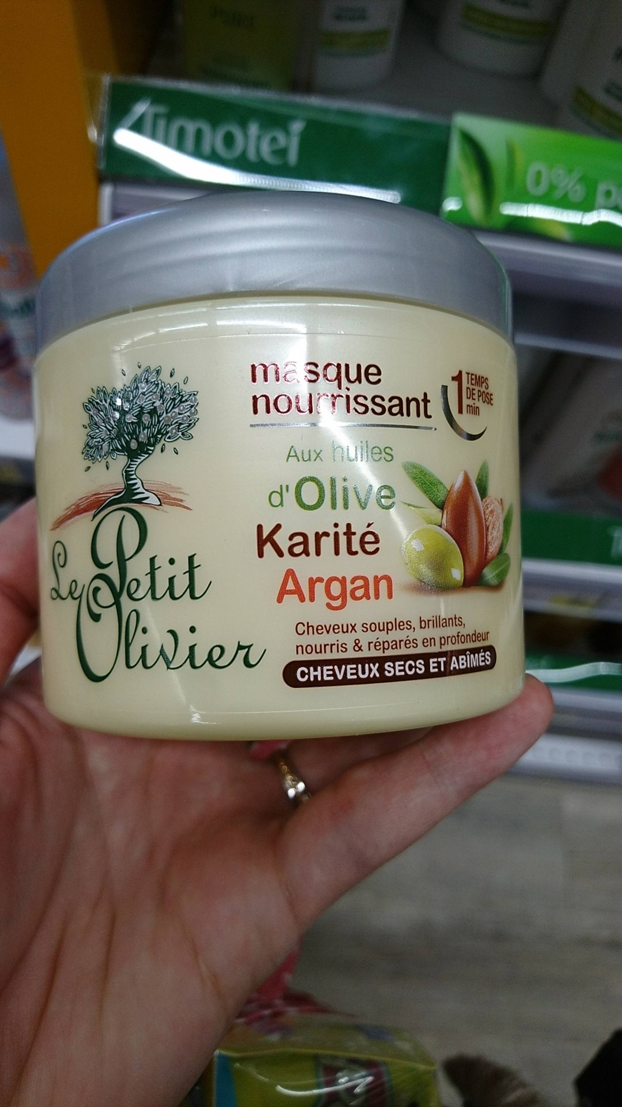LE PETIT OLIVIER - Masque nourrissant aux huiles d'olive karité et argan